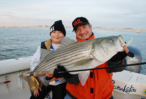 The fall run is the best time of the year to fool a striper on the fly rod.