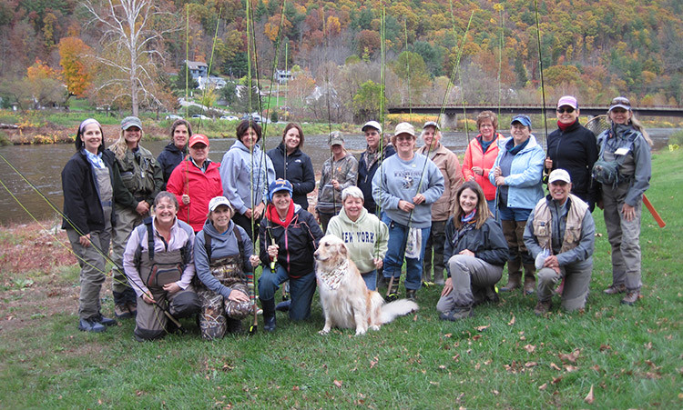 PFBC Women’s Intro to Fly Fishing Program (Slate Run October 2014)