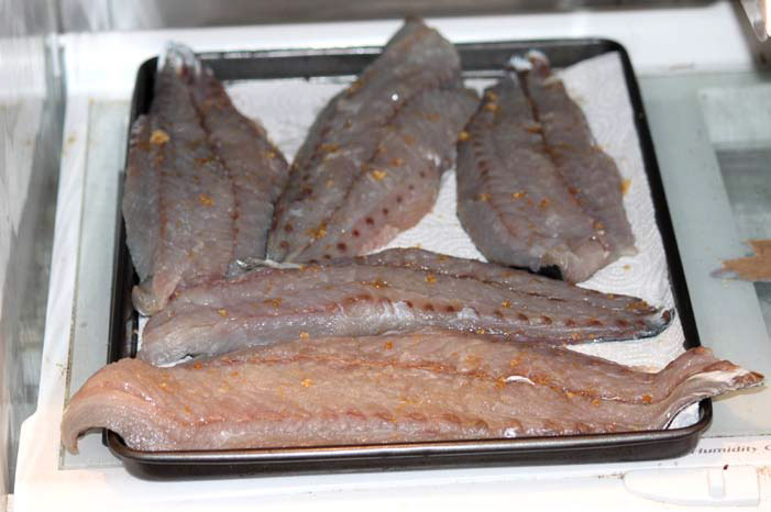 After your fillets have soaked in brine, it's important to dry them