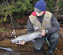 Most Salmon River steelhead are between 3 and 6 pounds, with fish over 8 pounds common.