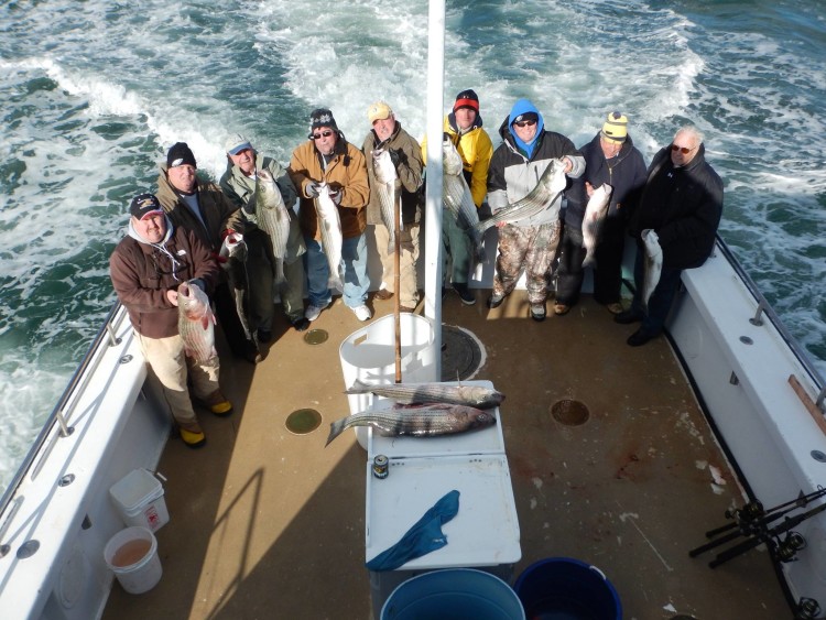Striper fishing was very good this week for anglers aboard the Super Chic.