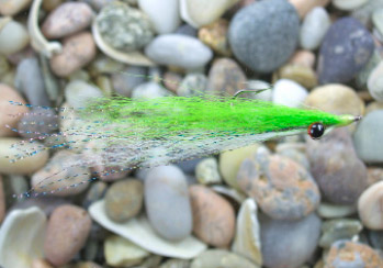 An original Clouser Deep Minnow tied by Bob Clouser