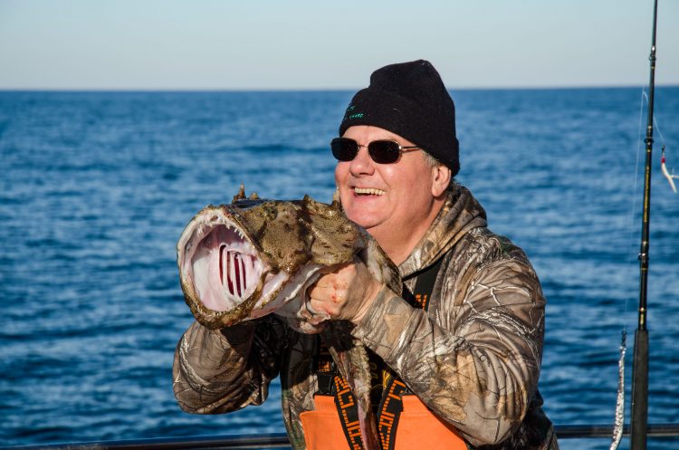 goosefish New Hampshire fishing partyboat winter