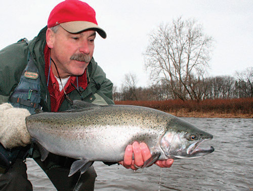 This buck steelhead covered 100 yards of river before finally tiring out.