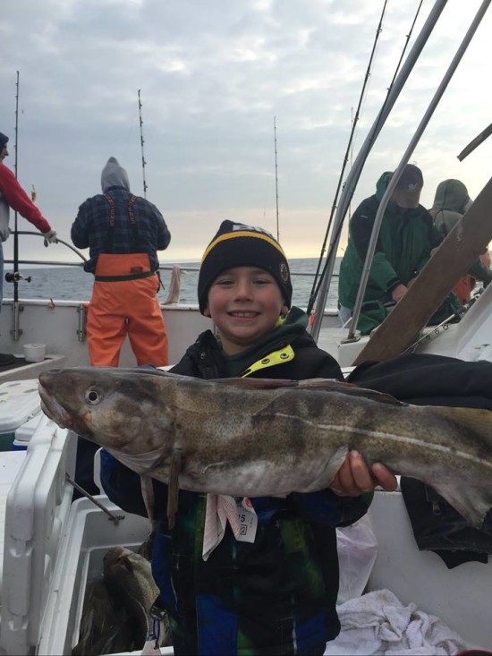 Cod fishing has been very good lately on the grounds south of Block Island.  Photo courtesy of the Frances Fleet.
