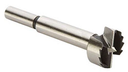 A Forstner drill bit creates a perfect surface to attach a stick-on eye.