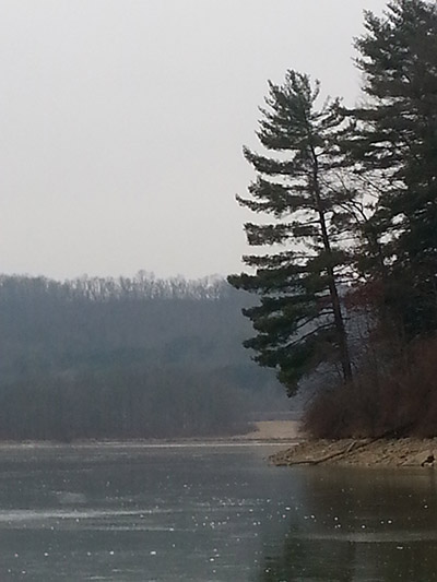 Ice scenes on Foster Joseph Sayers Lake