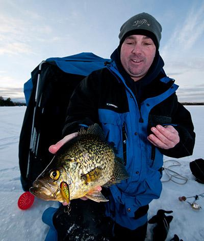 aggressive jigging will trigger reaction bites from funked-out crappie