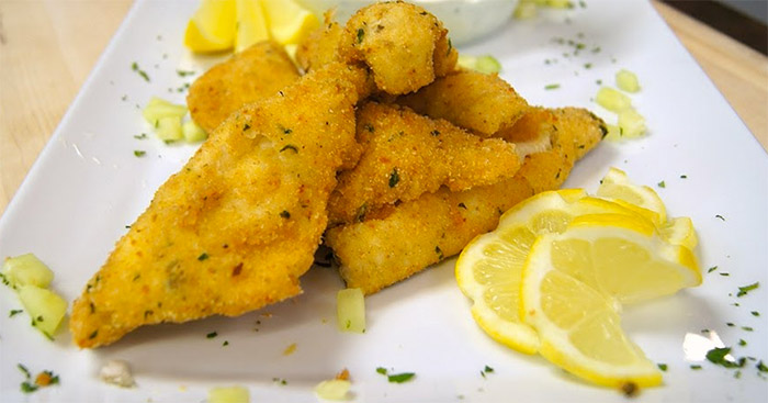 pan fried yellow perch