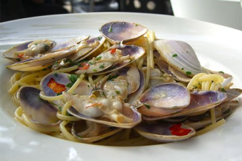 spaghetti with vongole clam sauce