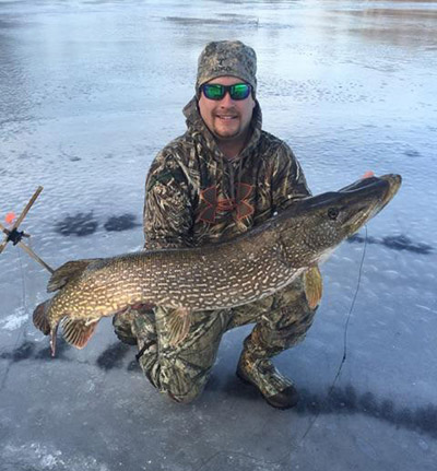 Angler Billy Norden found some safe ice last week