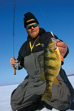 Frabill ice jigging set-up