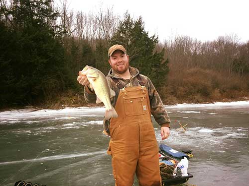 Josh Wolf caught this nice bass when fishing Hamilton Lake