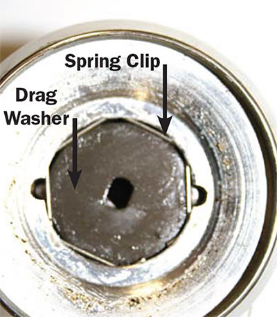 spinning reel spring clip