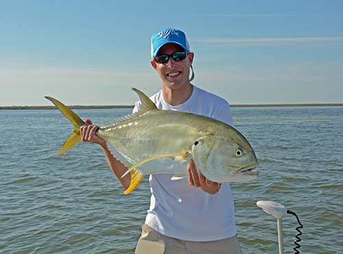 Packs of big crevalle jacks cruise the flats chasing down abundant mullet and menhaden.