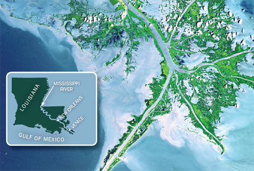 The Mississippi River Delta is a maze of marshy channels and bays that provide endless inshore fishing opportunities.