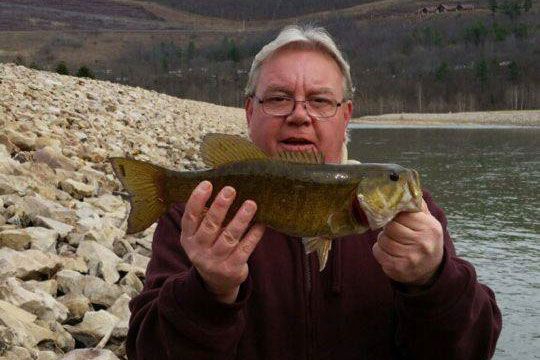 Richard Pfaff caught this nice Smallmouth Bass on a recent fishing trip to the Tioga Spillway. Congratulations Richard!