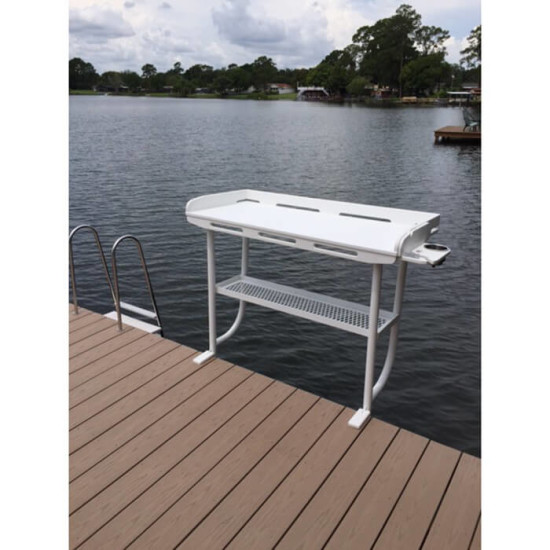 fish cleaning table overhang dock