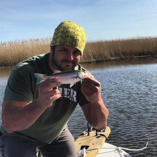 NJ small striped bass schoolie