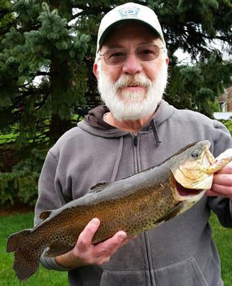 Walt Yoder landed and released this 21&rdquo; Rainbow Trout 