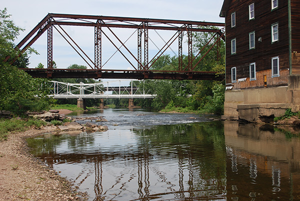 The South Branch of the Raritan River below Clinton offers many spots to toss a jig and leech.