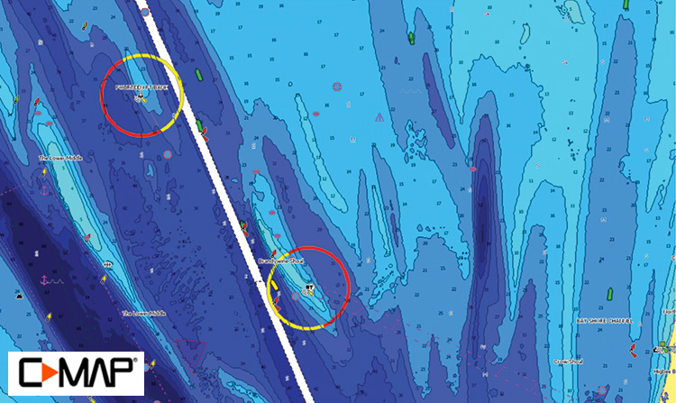 Tussey's Slough hi-res bathymetric map