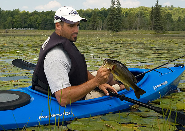 Kayaks are great fishing platforms for backwater areas.