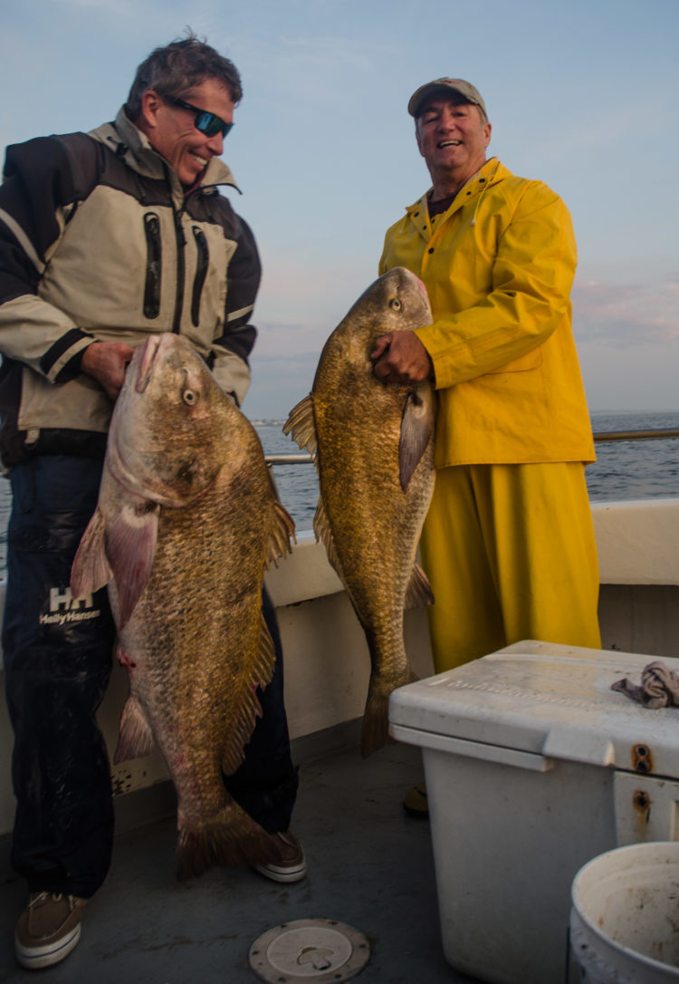 Jim Fee the elder and Jerry Sullivan the elder with a drum double.