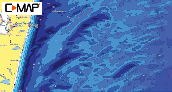 Rockpiles and mussel beds litter the area, which covers depths from 46 to 80 feet.