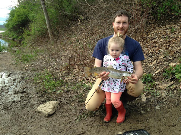 Rose, caught her FIRST trout!