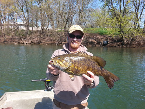 Jordan Allison caught and released this 20.25&rdquo; 5 lb Smallmouth Bass