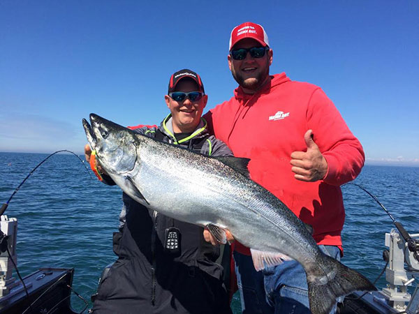 Jake Romanack with a Niagra River King caught on a Yakima 3.5 Mag Lip plug