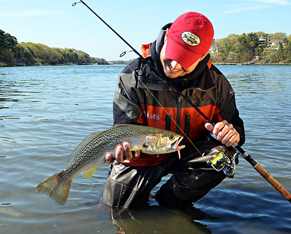 Weakfish have a weakness for purple and pink soft plastics.