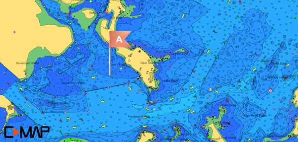 Deer Island hi-res vector map