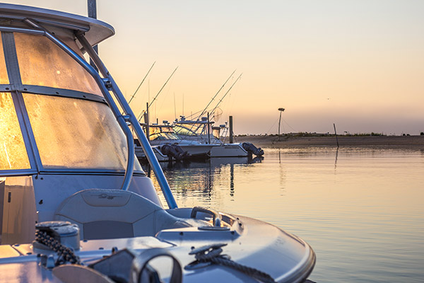 Sunrise at Port of Egypt Marina in Southhold, Long Island.