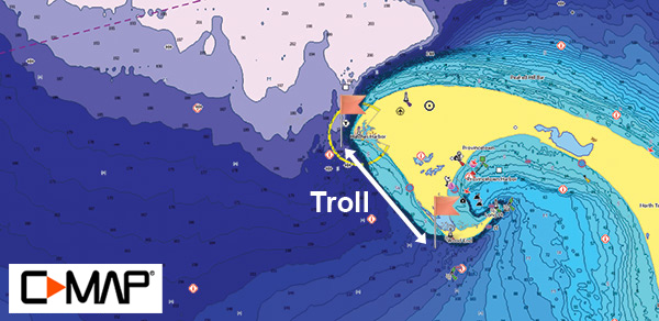 hi-res bathymetric custom map