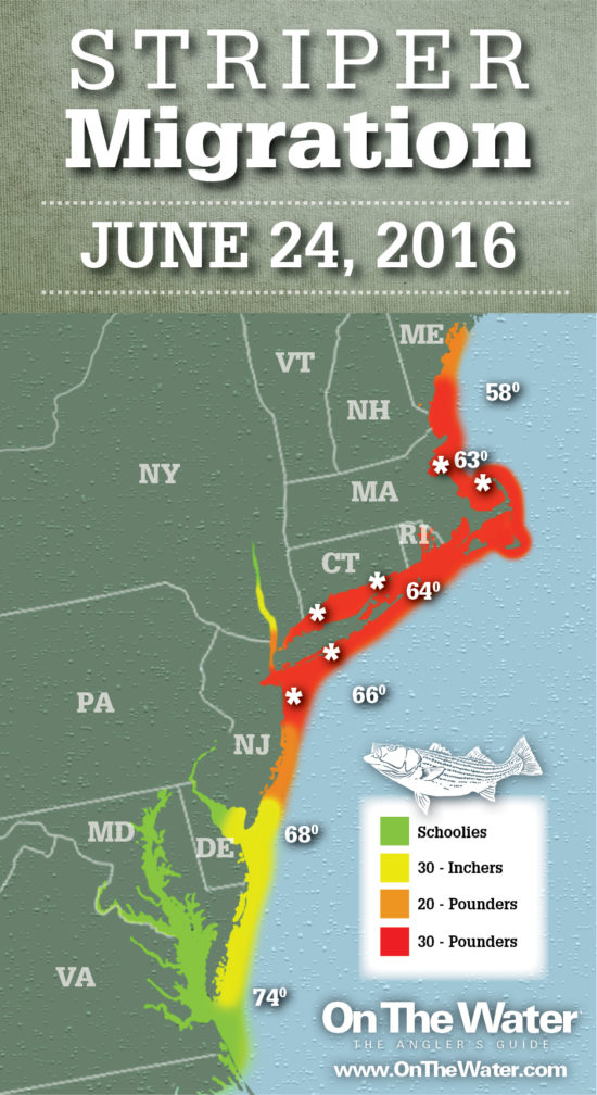 Striper Migration Map