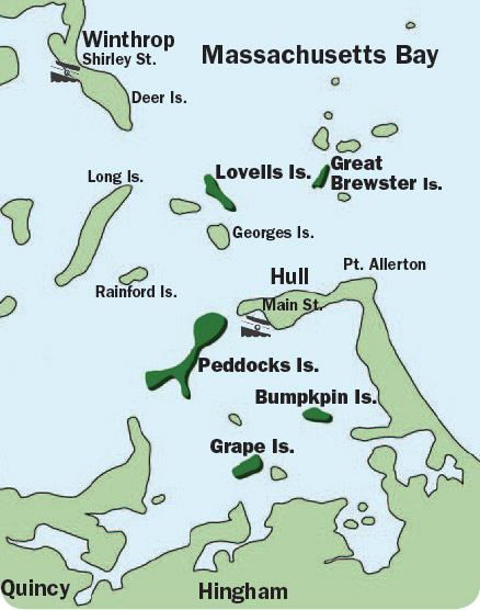 Boston Harbor camp sites