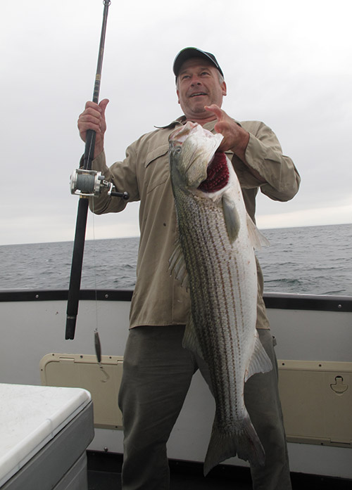 This high-20’s fish took a well-worked diamond jig in the outer part of the North Rip last June.