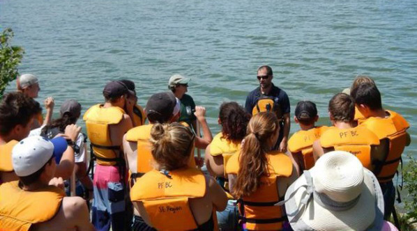 PFBC staff leading boating safety presentations 
