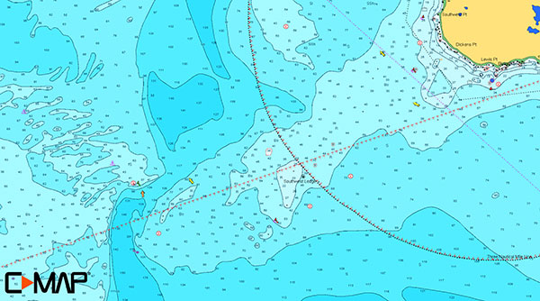 Use your electronics to narrow down specific pieces of structure and rockpiles that are holding fish.