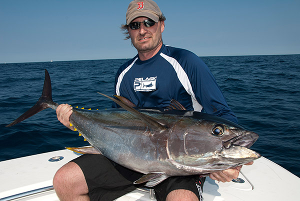 Some summers yellowfin from 30 to 100 pounds will move into the 30-fathom curve, providing plug-casting opportunities to New York and New Jersey fishermen.