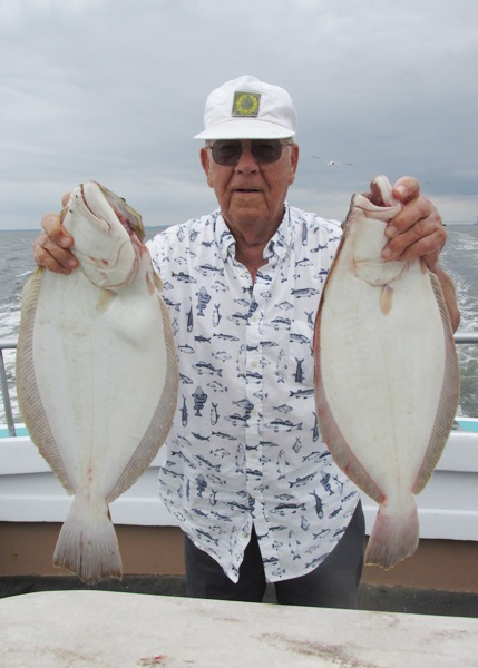 Al Waranis celebrated his 93rd birthday by catching these two keepers aboard the Elaine B II.