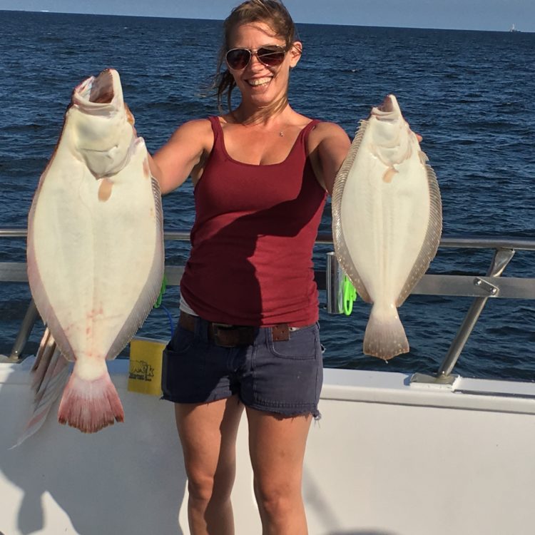 Jessica Dolan of Asbury Park put on a bucktailing clinic aboard the Sea Tiger, taking home the pool money with an 8.25-pound fluke.