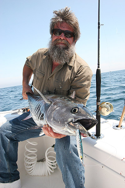 Metal jigs are a good representation of sand eels and are effective with both speed-jigging and yo-yo presentations.