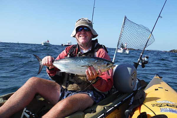 With no engine noise to put the fish down, kayak fishermen can get right in the middle of the action.