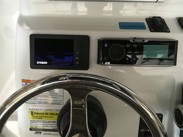 We&rsquo;ve installed SIMRAD GPS, Yamaha digital gauges, Fusion stereo and Bennett trim tabs.