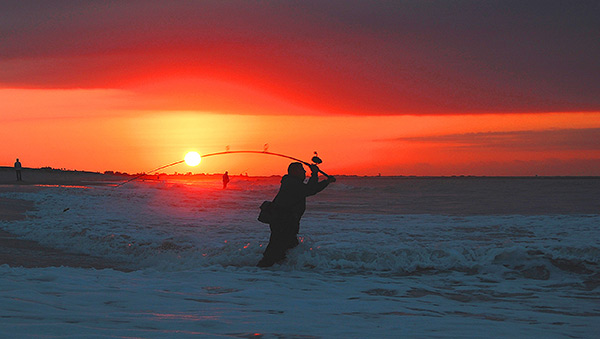 Sunrise and sunset are great times to take advantage of an onshore storm.
