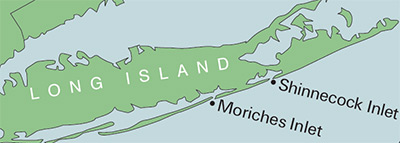 Long Island inlet map