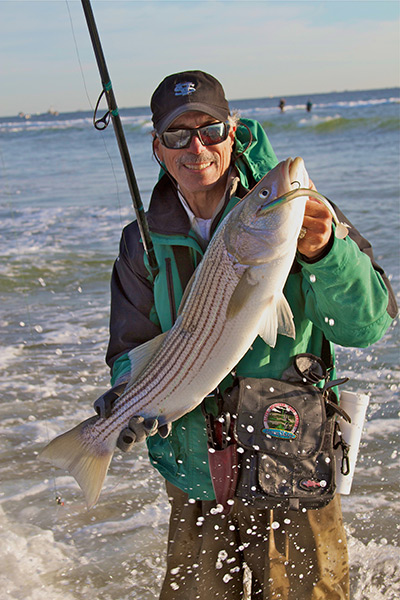 Tsunami Sand Eel are effective on bass feeding in the wash.
